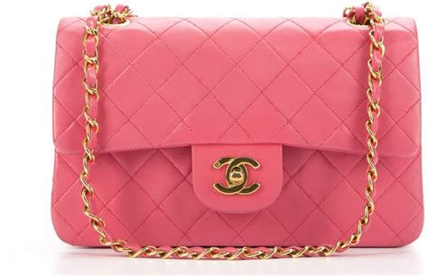 Chanel Hot Pink Lambskin Small Double Flap Bag