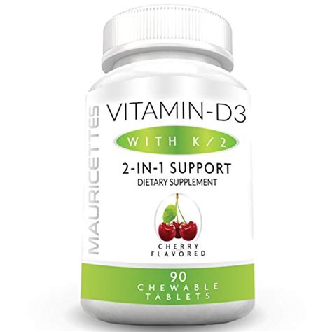 Vitamin D3 K2 Chewables With Vitamin D 2000iu And K2 Mk7 Cherry