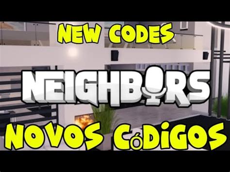 Codigos Vizinhos - ⚠️ NOVOS ⚠️ CÓDIGOS VIZINHOS | ROBLOX | NEIGHBORS CODES | CÓDIGOS ...