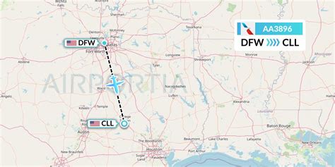 AA3896 Flight Status American Airlines: Dallas to College Station (AAL3896)