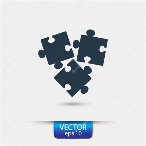 Puzzle Pieces Icon Stock Vector By Best D