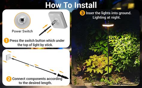 Ainostone Solarlampen F R Au En Garten St Ck Led Solarleuchten