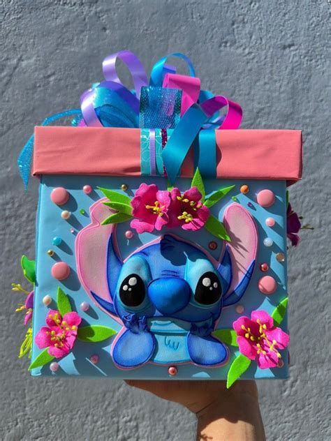 Caja De Stitch Cajas De Regalo Decoradas Hacer Cajas De Regalo