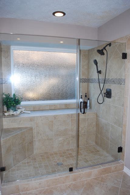 Tub To Shower Conversion After Remodel Traditional Bathroom