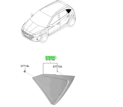 Vidrio Aleta Derecho Original Hyundai I Cuotas Sin Inter S