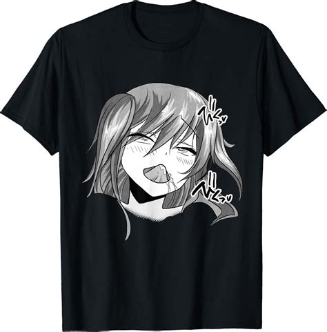 Ahegao Face Lewd Anime Ecchi Hentai Girl T Shirt Ubuy India