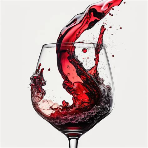 Premium Ai Image Glass With Red Wine Illustration Ai Generative