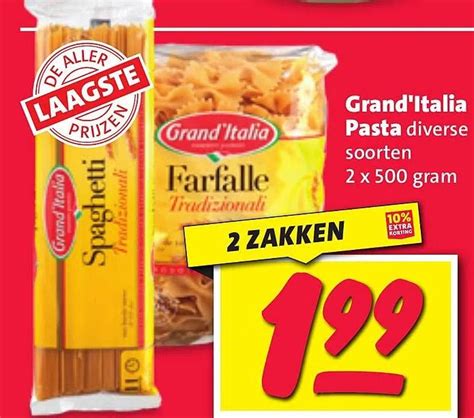 Grand Italia Pasta Diverse Soorten Aanbieding Bij Nettorama