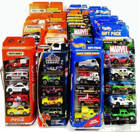 Lot Hot Wheels Matchbox Maisto Marvel Gift Pack Sets