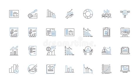 Categorizing Line Icons Collection Grouping Sorting Classifying