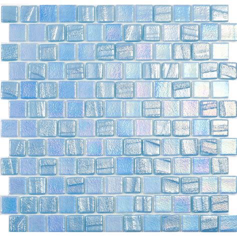 Fusion Light Blue T 1 X 1 Brick Glass Tile Vidrepur Pool Tile Aquablu Mosaics