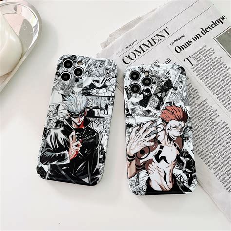 Jujutsu Kaisen funda de teléfono móvil carcasa para Iphone 11 12