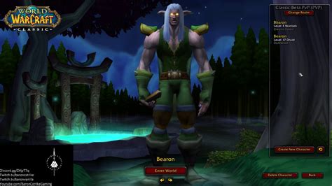 Wow 112 Classic Wow Beta Night Elf Druid Level 17 20 Some