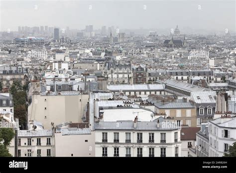 Paris skyline in rainy, gloomy weather. Paris, France Stock Photo - Alamy