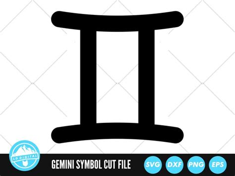 Gemini Zodiac Symbol SVG Files Zodiac Symbol Cut Files | Etsy