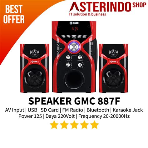 Jual Speaker Gmc F Av Input Usb Sd Card Fm Radio Bluetooth