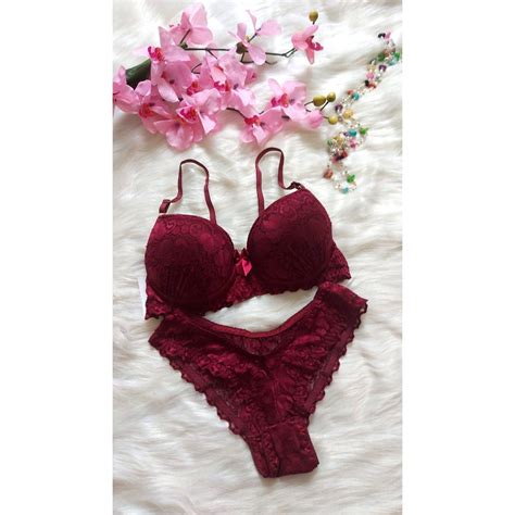 Conjunto De Lingerie Sensual Rendado Bojo Shopee Brasil