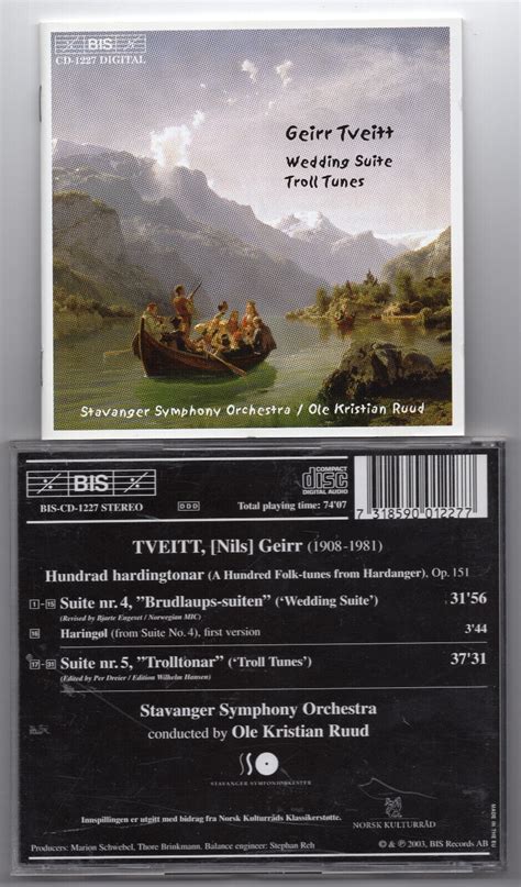 Geirr Tveitt 100 Folk Tunes From Hardanger Suites 4 5 Ruud BIS CD