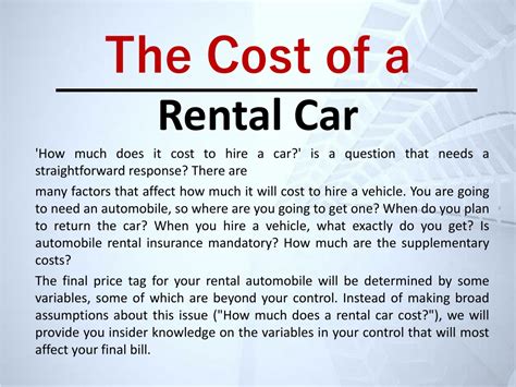 PPT - How To Avoid Being Overcharged When Renting A Car? PowerPoint ...