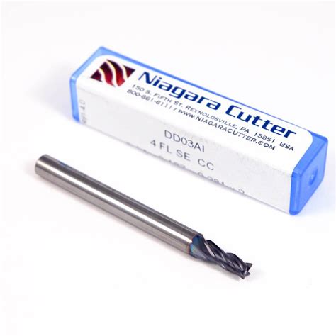 NIAGARA Carbide Square End Mill 0 140 4FL TiAlN Dan S Discount Tools