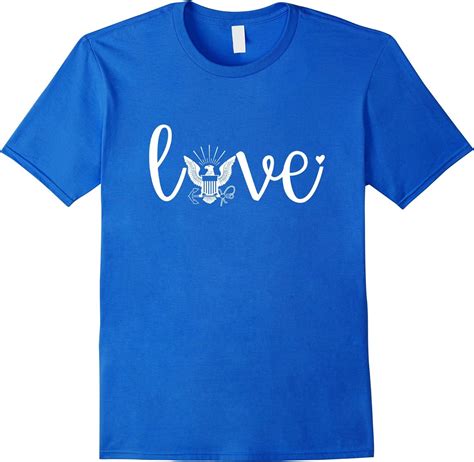 Mens Navy Love Tee Wife Girlfriend Fiance Army Us Navy Force Xl Royal Blue Amazonca