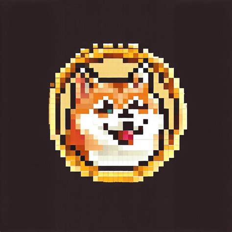 Premium Vector | Shiba inu logo pixel art shiba coin shiba dog shiba ...