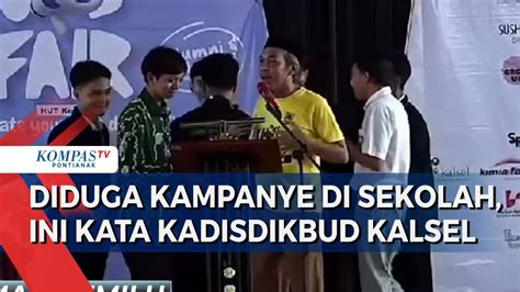 Kadisdikbud Kalsel Diduga Kampanye Ajak Coblos Partai Di Sekolah Saya