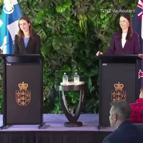 Watch As Prime Ministers Sanna Marin Of Finland And Jacinda Ardern Of