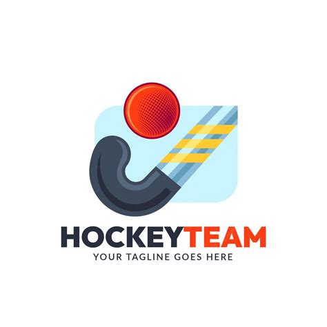 Free Vector | Flat design field hockey design logo