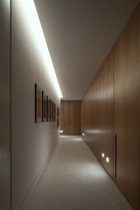 Hall Lighting Cove And Footlights At Millwork Corridor Design Hall