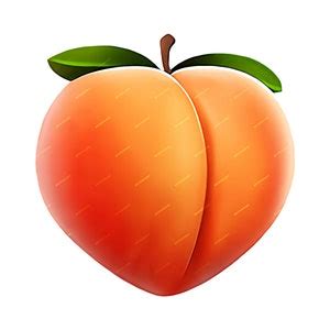 Peach Emoji PNG Graphic Emoji Clipart Instant Digital Download Files - Etsy