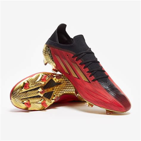 Adidas X Speedflow Fg Rojo Dorado Met Lico Negro Botas Para