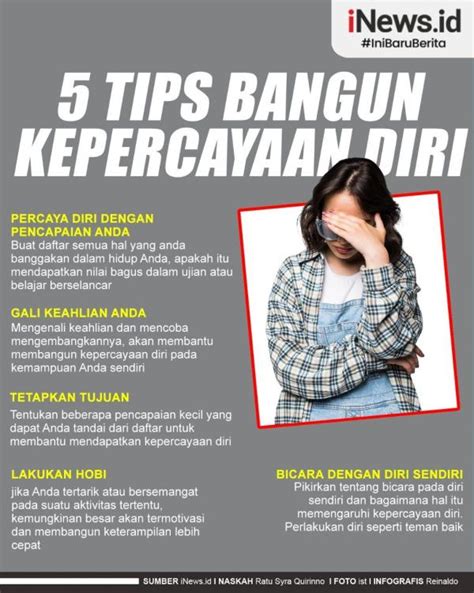 Infografis Tips Membangun Kepercayaan Diri