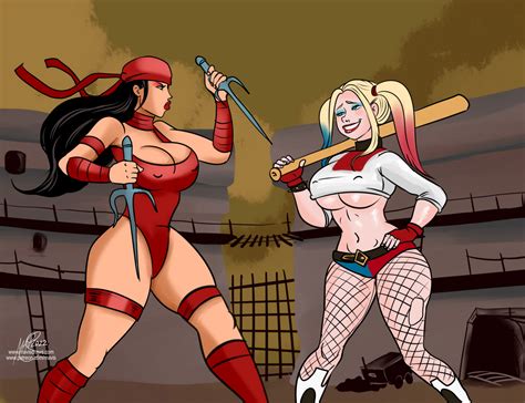 Elektra Vs Harley By Mavruda Hentai Foundry