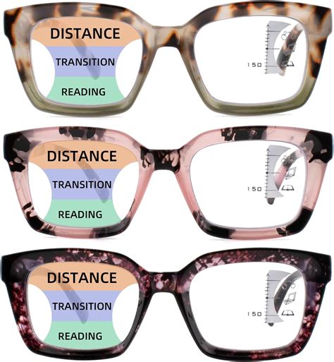 Amazon.com: HIYANJN 3 Pack Progressive Multifocal Reading Glasses for