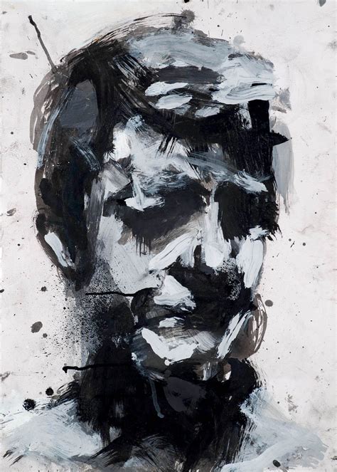 Self Portrait No By Harry Simmonds Abstract Portrait Portrait