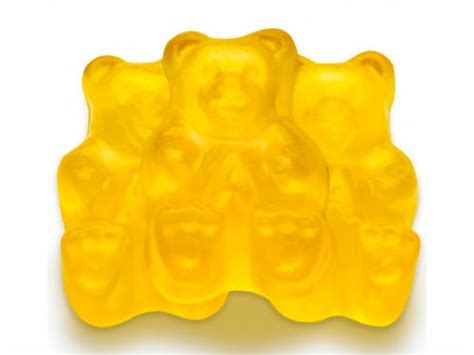 Mango Flavor Gummy Bears, 5 Pound Package, 650 Pieces of Candy, Yellow ...