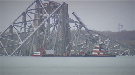 Key Bridge In Baltimore Collapses After Cargo Ship Hits Support