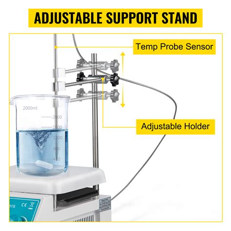 Vevor Magnetic Stirrer Hot Plate Ml Stirring Capacity Max F Heating Hotplate Magnetic