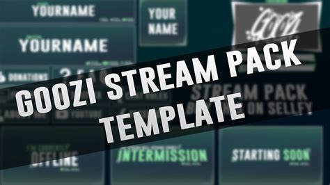 Stream Pack Template Revamp Pack Giveways Youtube