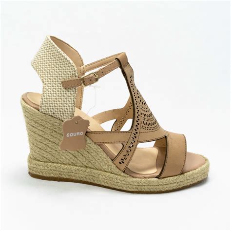 Sandália Bottero 308305 Espadrilha xix Couro atanado Napoli Brown Nude Submarino