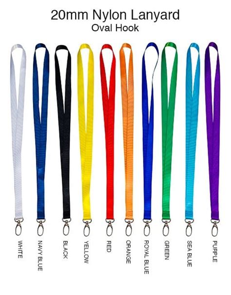 20mm Nylon Lanyard With Oval Hook Lanyards Supplier Malaysia