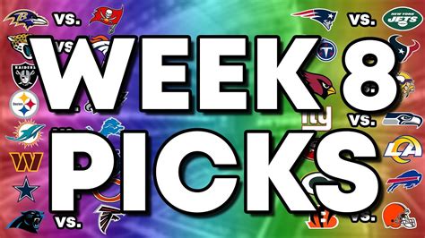 Nfl Week 8 Predictions 2022 Nfl Week 8 Picks Youtube