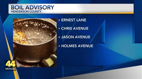 Boil Advisory Issued For Some Henderson County Residents After Water