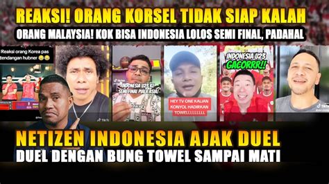 HEBOH NETIZEN INDONESIA AJAK DUEL BUNG TOWEL MALAYSIA HERAN SEPAK