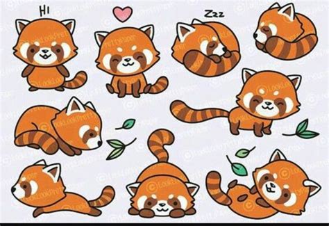 Pin by Ashlynn Lanae on Tekenen in 2020 | Kawaii clipart, Red panda ...