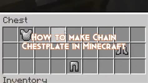 How To Make Chain Chestplate In Minecraft Pillar Of Gaming