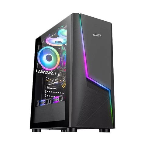 Gabinete Gamer Sentey P Sf Rgb Lateral Transparente Atx Full Si