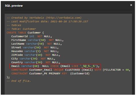 Database Constraints In Sql Server And How To Model Them In Vertabelo