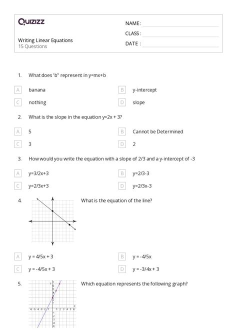 Free Writing Equations From Graphs Worksheet Download Free Writing Equations From Graphs